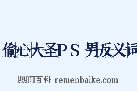 偷心大圣PS男反义词是什么意思的图片